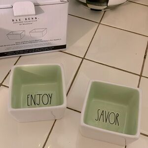 {Rae Dunn} Artisan Square Appetizer Bowls new in box